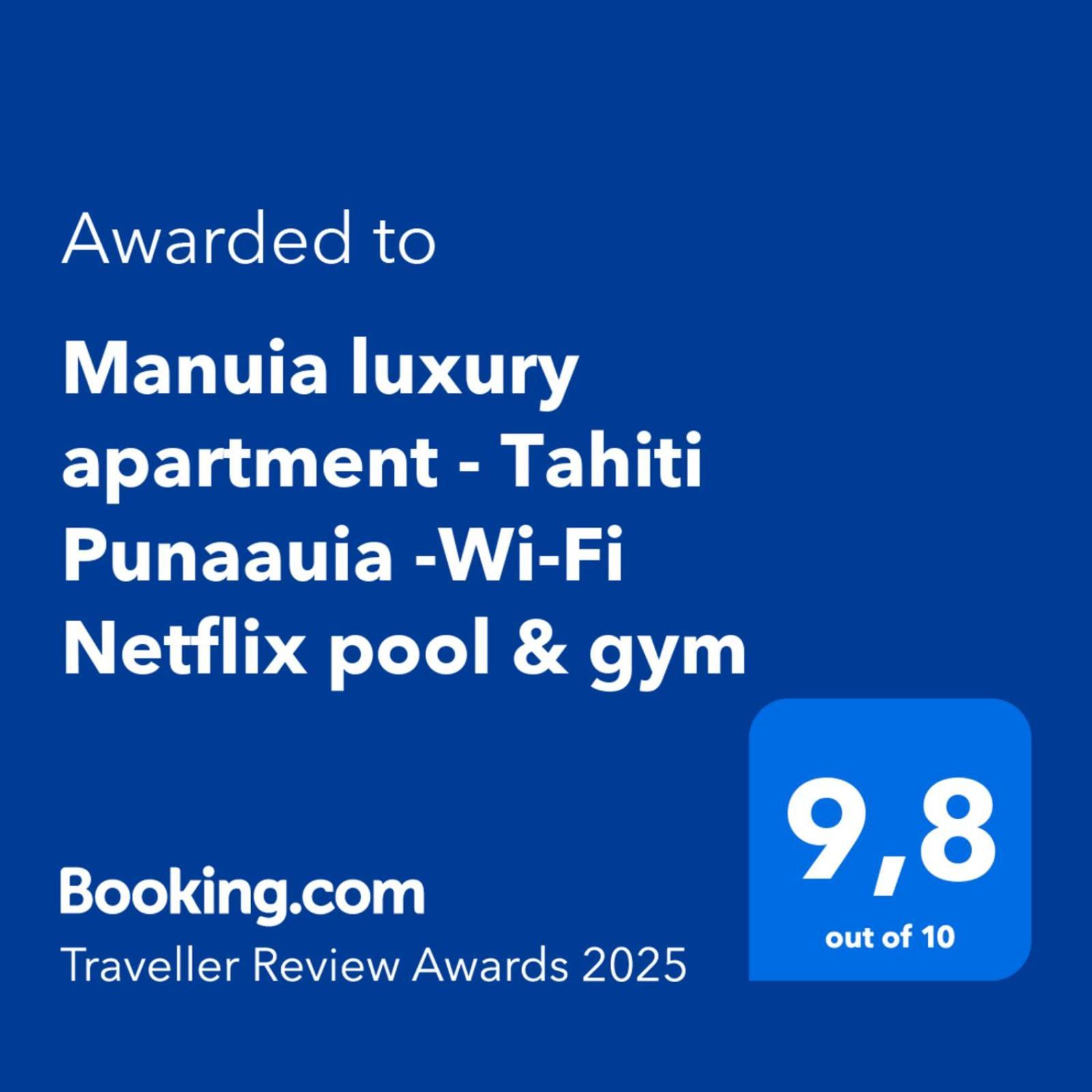 Manuia Luxury Apartment - Tahiti Punaauia -Wi-Fi Netflix Pool & Gym Eksteriør billede